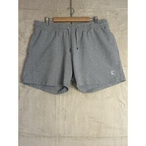 Bear Bottom Mens XXL Shorts‎ Grey Cotton Blend Elastic Waist Drawstring Stretch